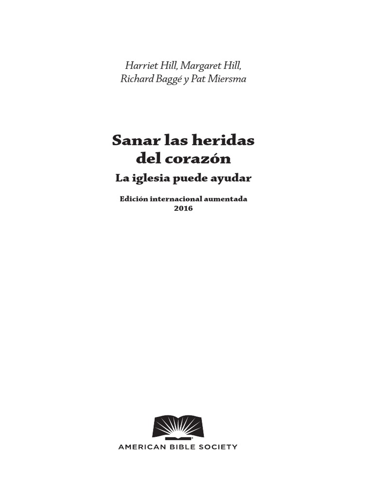 Libro Sanando Las Heridas | Descargar gratis PDF | Amor | Trauma ...