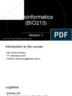 Bioinformatics Session1