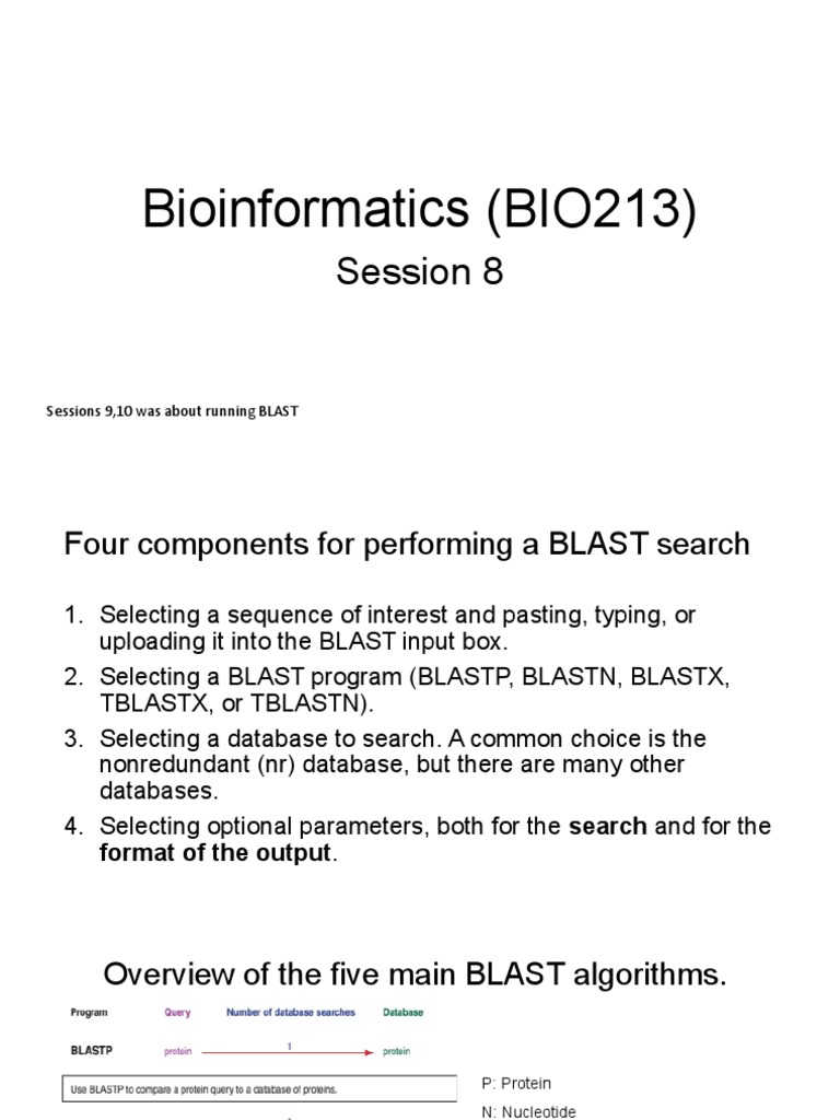 Understanding BLAST: A Comprehensive Guide | PDF | Sequence Alignment ...