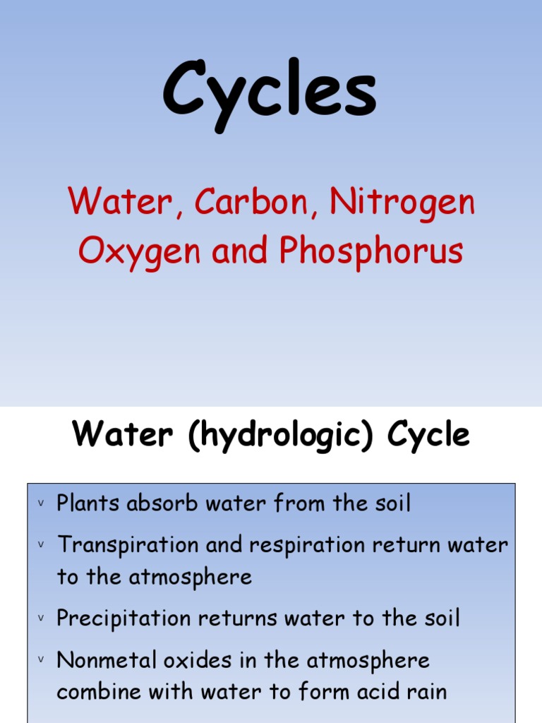 Essential Biogeochemical Cycles Explained | PDF | Technology & Engineering