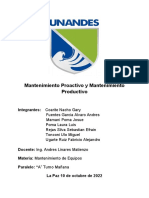 Mantenimiento Proactivo y Productivo