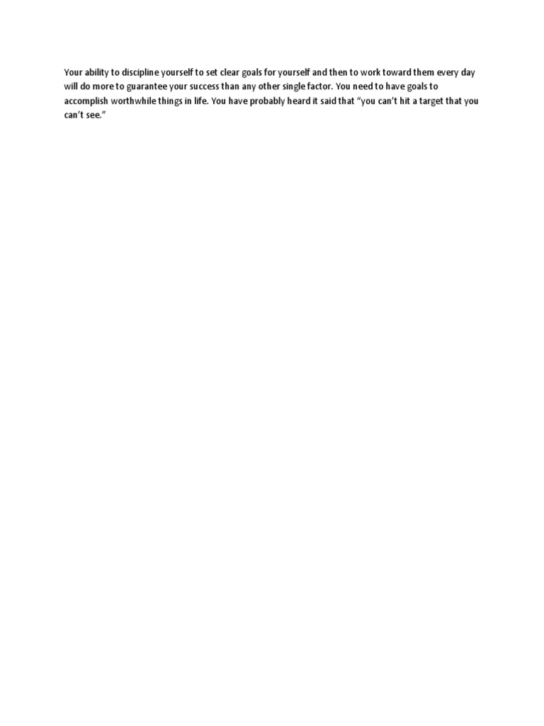 Self Discipline | PDF | Self-Improvement