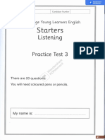 Succeed in Starters (Test 3)