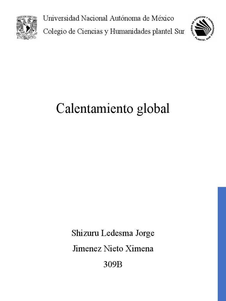 Causas y efectos del calentamiento global | PDF | Gases de efecto ...