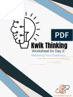 Kwik Thinking Worksheet Day 2 1