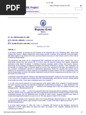 11. a.C. No. 6296 Atty. Magno vs. Atty. Velasco-Jacoba,