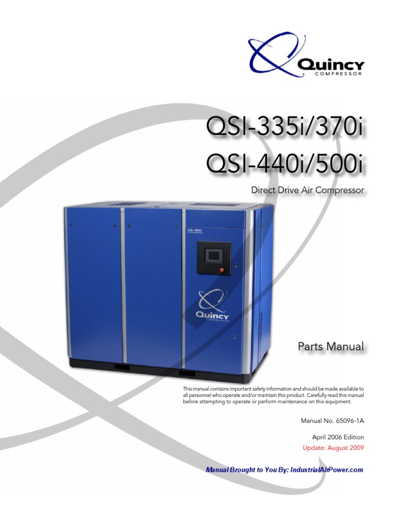 16Quincy QSi 335i 370i 440i 500i Direct Drive Compressor Manual PDF