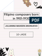 Filipino Composers 1901-1930