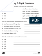 T2 M 1508 Reading 3 Digit Numbers Activity Sheet Ver 1