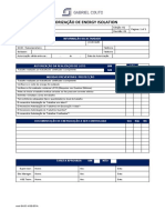 Autorização de isolamento de energia
