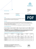 Material Data Sheet: Aluminium Alloy