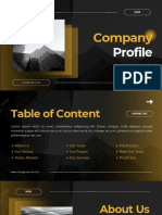 Black Yellow Gradient Modern Company Profile Presentation