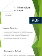 Lesson 4 Dimension of Development