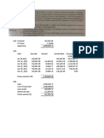 Amortization schedule and income statement