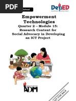 Emp - Tech - Q2 - M15 - Research Content For Social Advocacy in Developing An ICT Project - FV