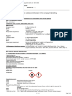 Safety Data Sheet for Skin Disinfectant