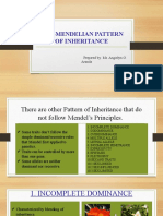 Non Mendelian Genetics or Non Mendelian Pattern of Inheritance
