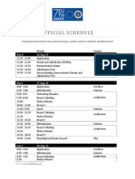 Tournament Schedule