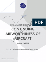 CAD 6801 Continuing Airworthiness of Aircraft CAAM PART M ISS01 - REV02