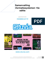 Stuvia 664175 Samenvatting Bedrijfsinformatiesystemen 15e Editie