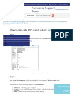 How To Generate CRF Report