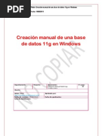Download Oracle - Creacin MANUAL de una base de datos 11g en Windows by locuto SN62631654 doc pdf