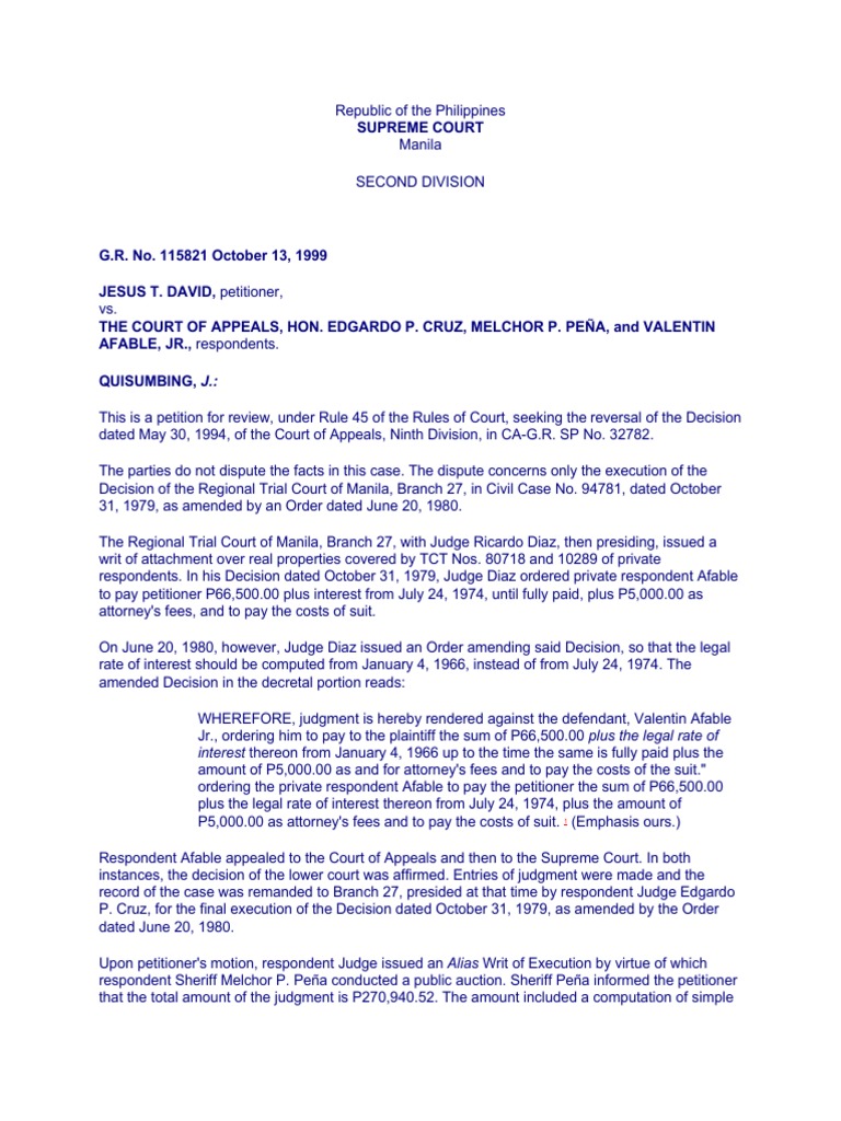 Supreme Court Ruling on Interest Dispute | PDF | Lawsuit | Judgment (Law)