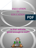 Evaluation