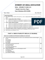 CBSE Skill Education Sample Question Paper for Class X