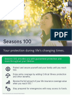 Manulife Seasons100 Whole Life Insurance Brochure