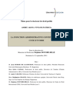 These de Doctorat La Fonction Administrative Contentieuse en Ci