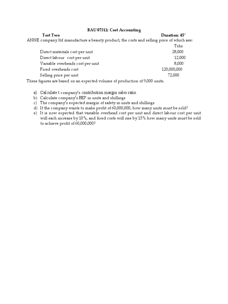 Bau 07311 test two pdf