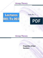 Group Theory Topics Real Complex Binary Ops Maps