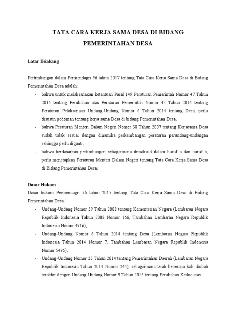 pemerintah desa Kalbar bekerja sama dengan warga