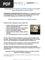 Download FCE and CAE Exam Preparation Courses in Edinburgh 2012 by ECS Scotland SN62632898 doc pdf