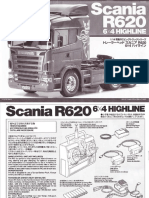Tamiya 56327 1 14 Scania r620 6x4 RC Model Truck Kit 300056327 User Manual