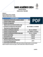 Calendario Académico 2023