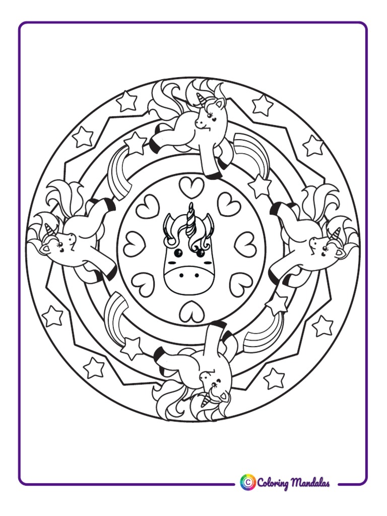 Unicorn Mandala 01 | PDF