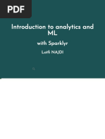 Intro To Analytics and ML With Sparklyr