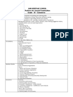 JAIN HERITAGE SCHOOL ANNUAL EXAM PORTIONS