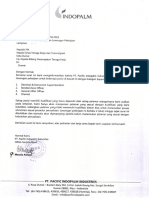 Letter Job Vacancy PT. Pacific Indopalm Industries