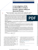 In Vitro Investigation of The Antimicrobial Effect of Three Bisphosphonates Against Different Bacterial Strains