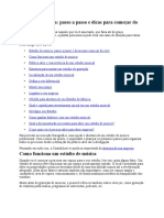 Estúdio musical: guia passo a passo para começar do zero