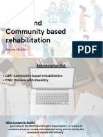 Health and Community Based Rehabilitation