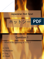 Japanese Hot Seat - Body Parts