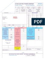 MEPCO GST No. Electricity Bill