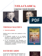La Escuela Clasica - Malthus y Ricardo
