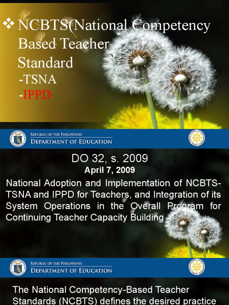NCBTS-TSNA Guide for Teacher Development | PDF | Teachers | Learning