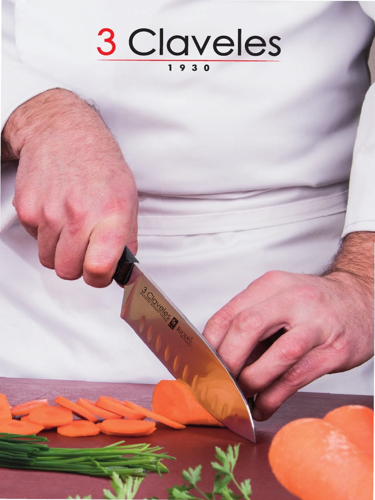 Set Coltelli 3 Claveles Evo 3 C – Chef 13,5 Cm E Santoku – Acciaio Inox Ergonomico