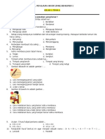 Soal PAS Kelas 1 Sem 1 - TEMA 1 - Kamimadrasah